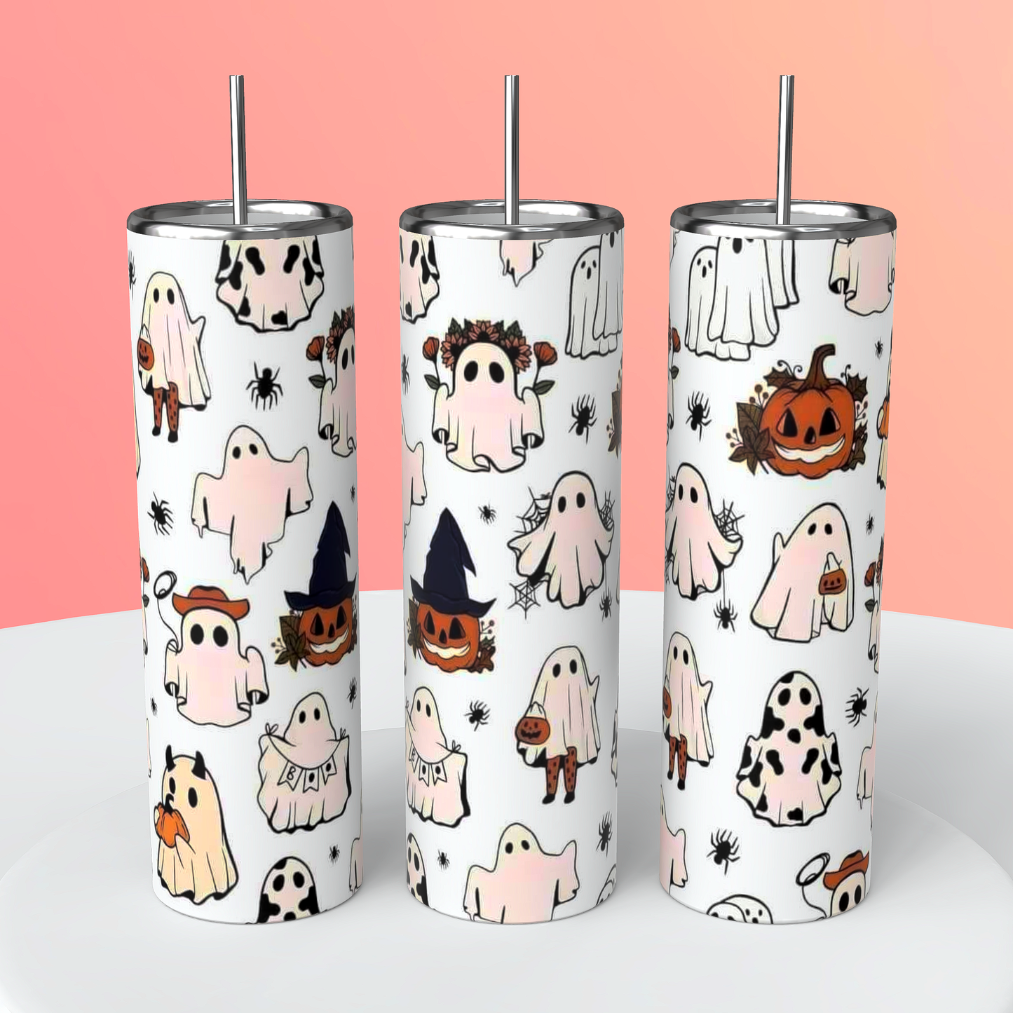 Cute ghost tumbler