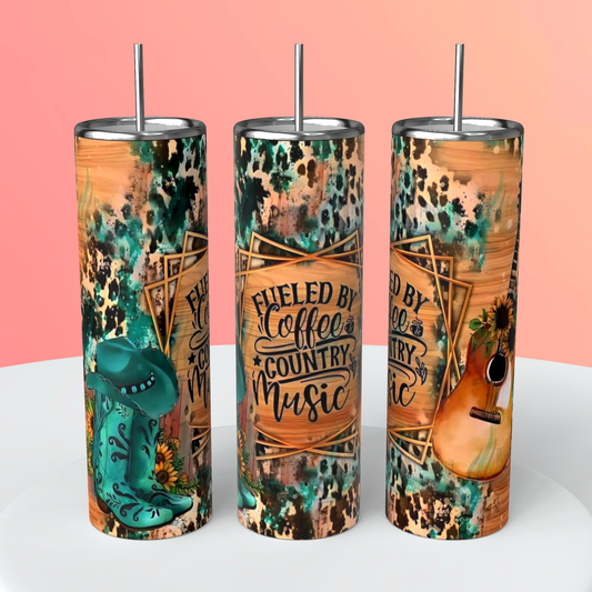 Fueled by coffee & country music Tumbler