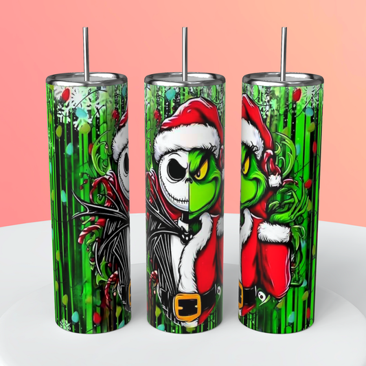Grinch/Jack christmas tumbler