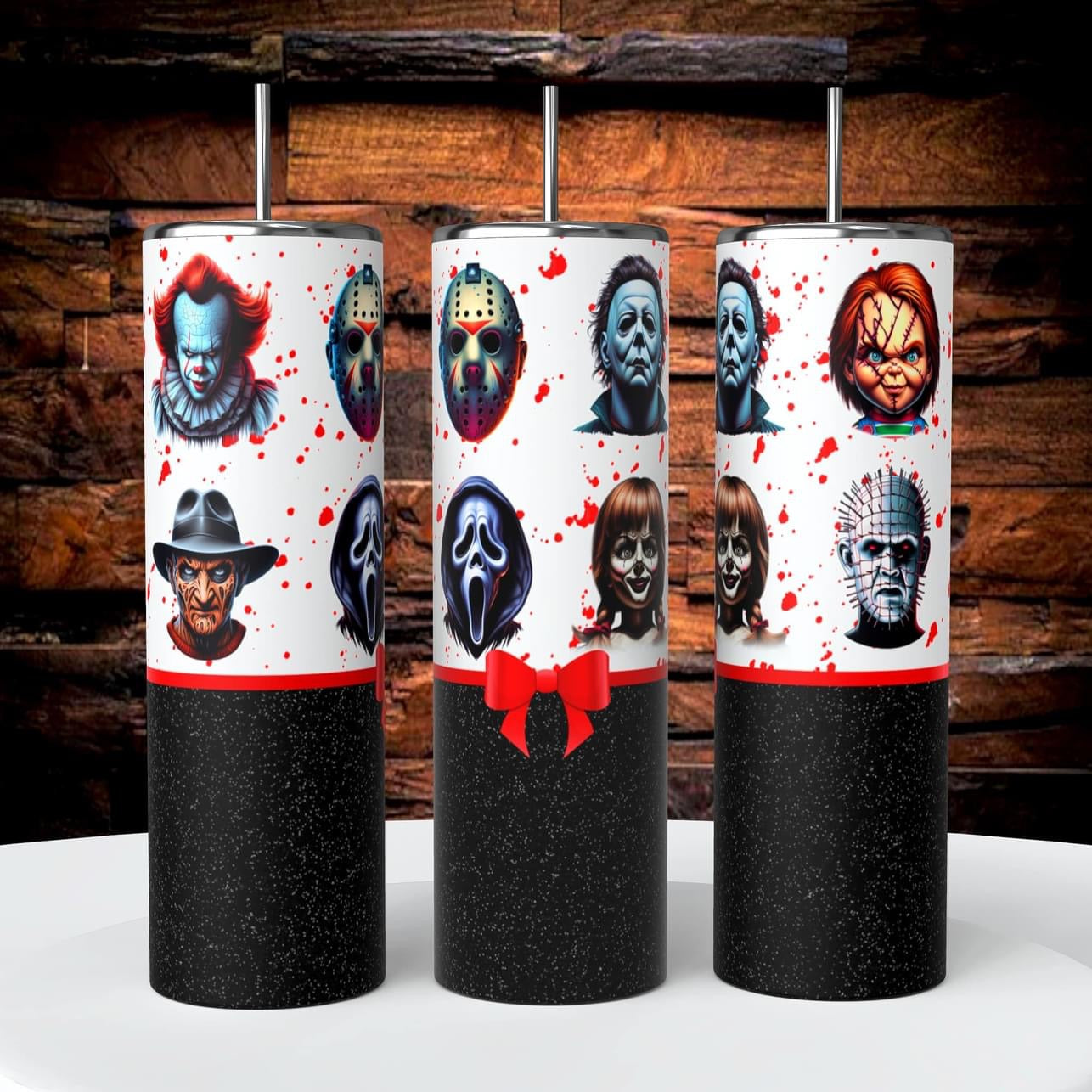 horror character tumbler