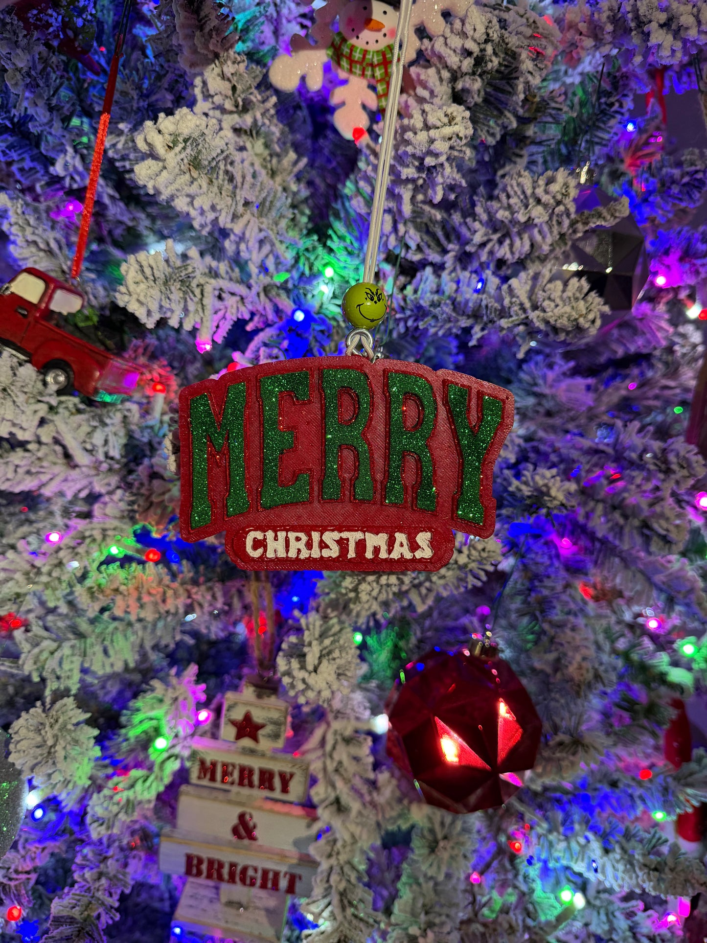 Merry Christmas car freshie