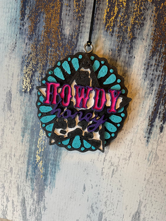 Howdy honey car freshie