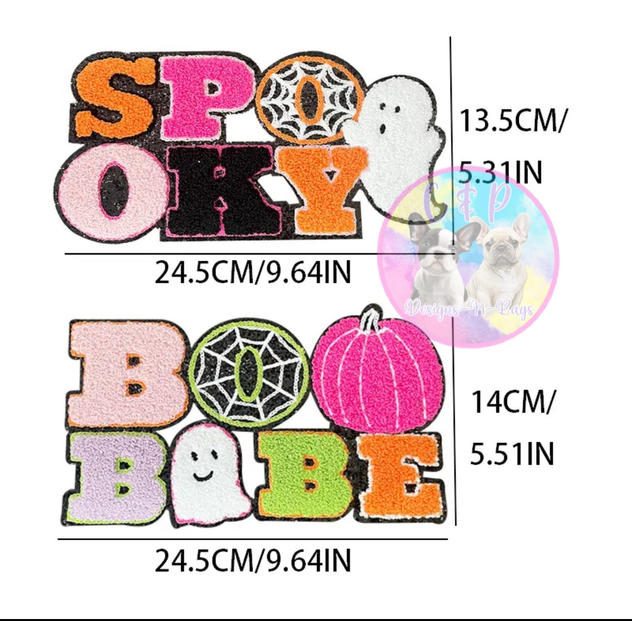 Halloween Chenille Patches