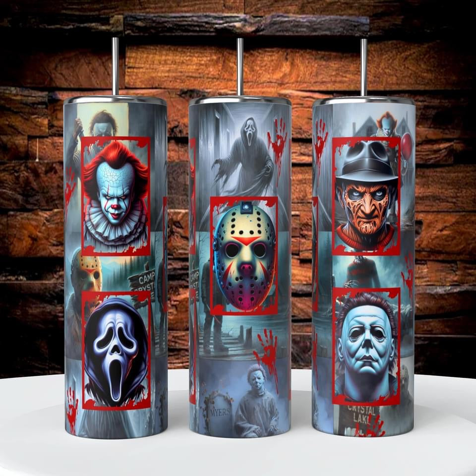 Horror character tumbler