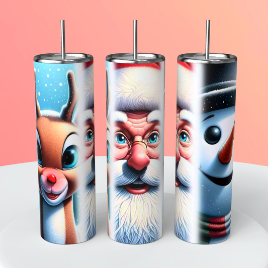 Old time Christmas friends tumbler