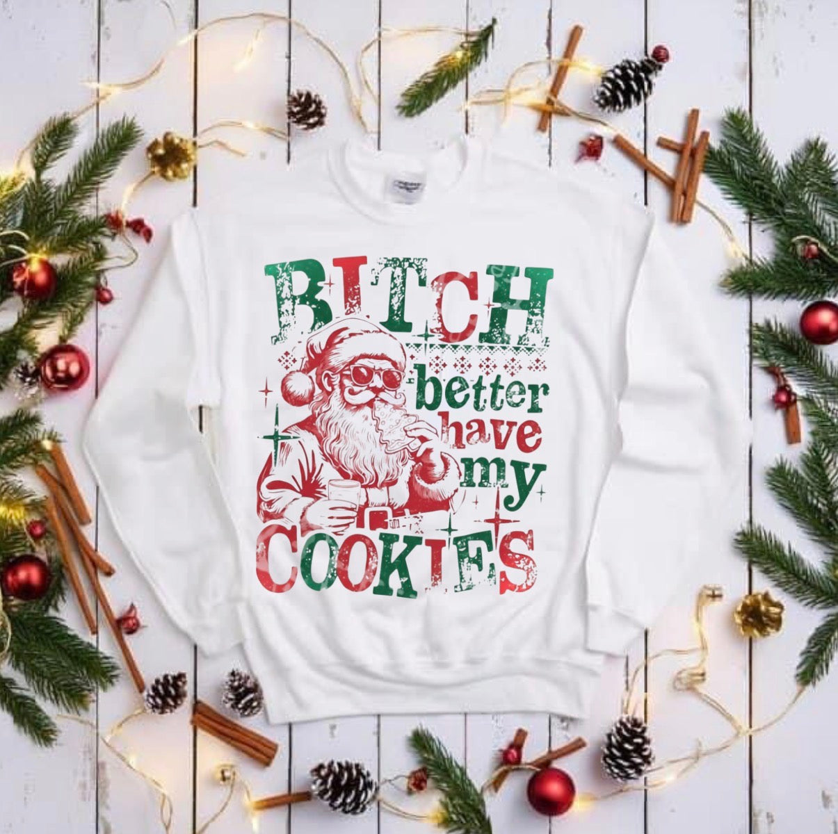 Cookies Christmas t shirt or crew