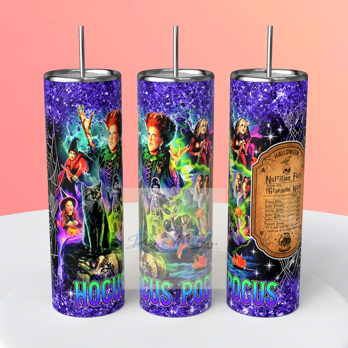 Glow in dark pocus tumbler