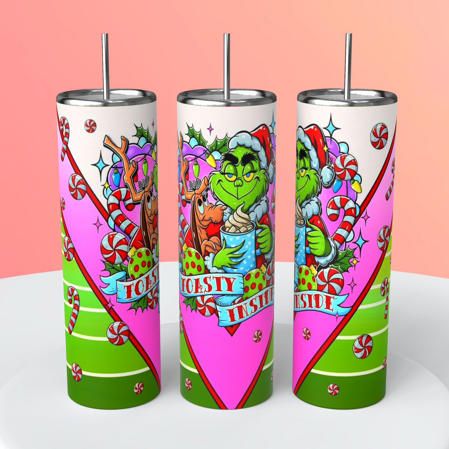 Grinchy christmas tumbler