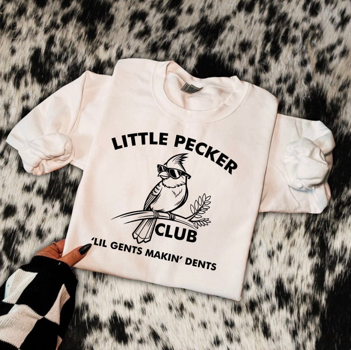 Little pecker club t shirt or crew