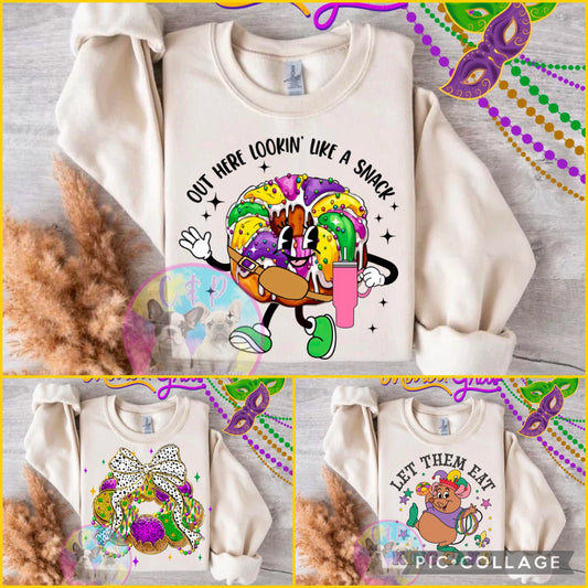 Mardi Gras t shirt or crew