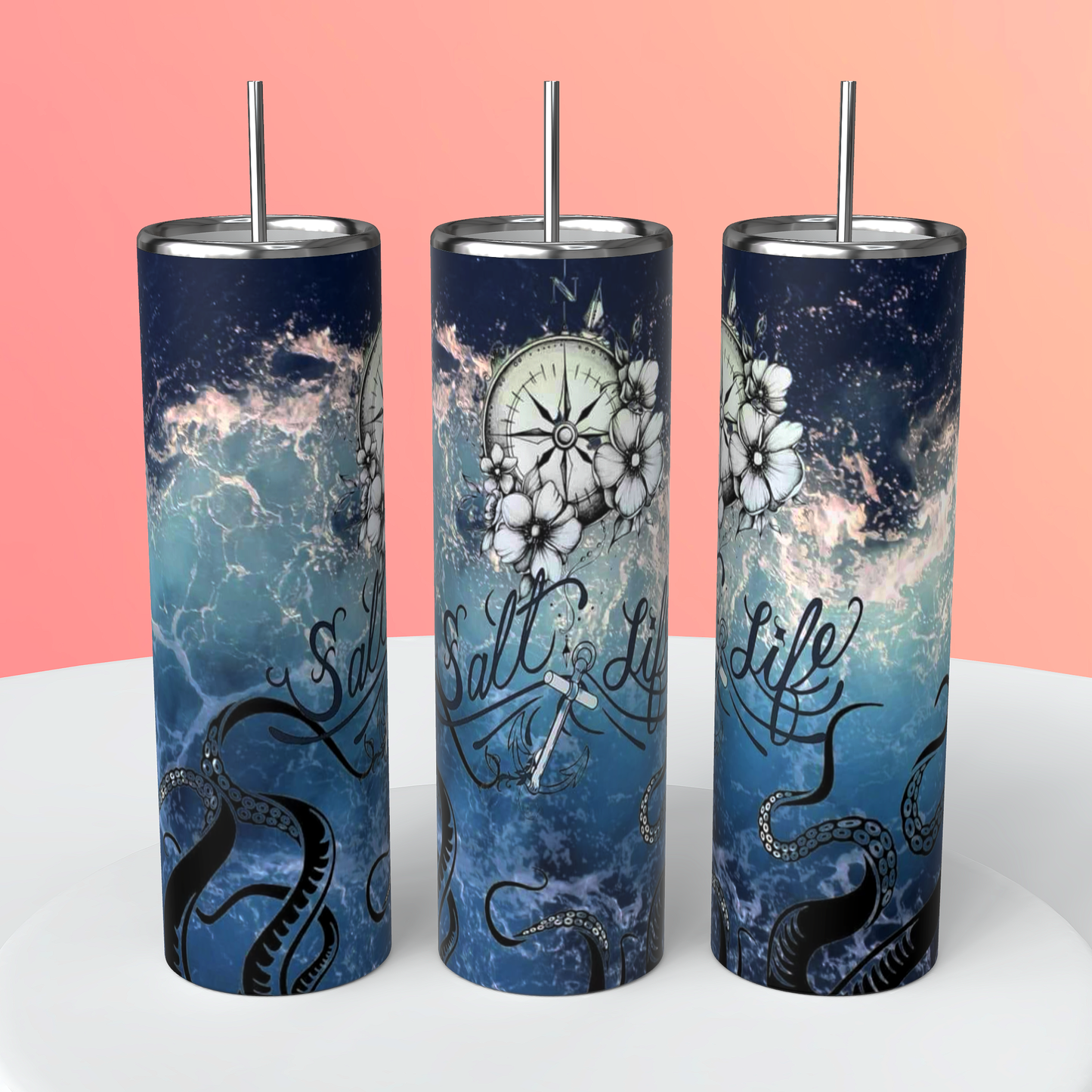 Salty vibes tumbler