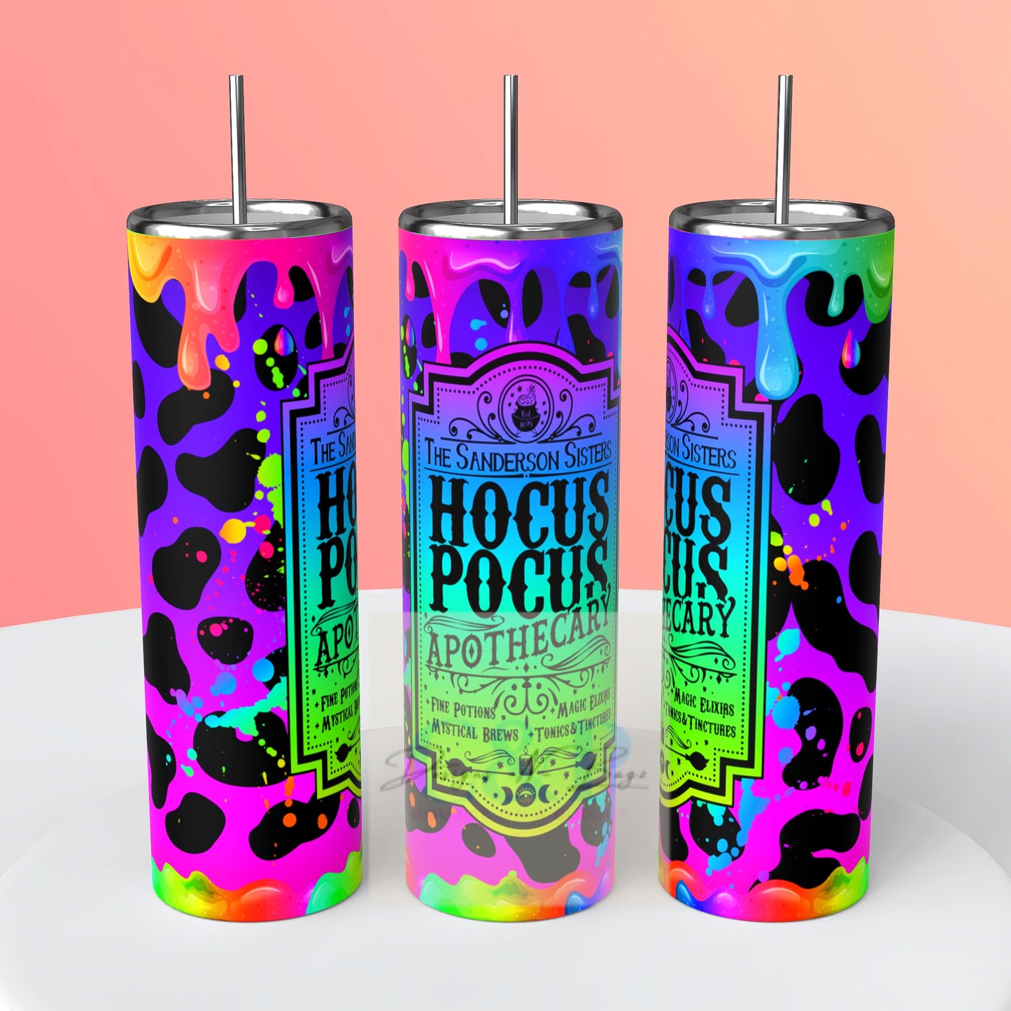 Glow in dark pocus tumbler