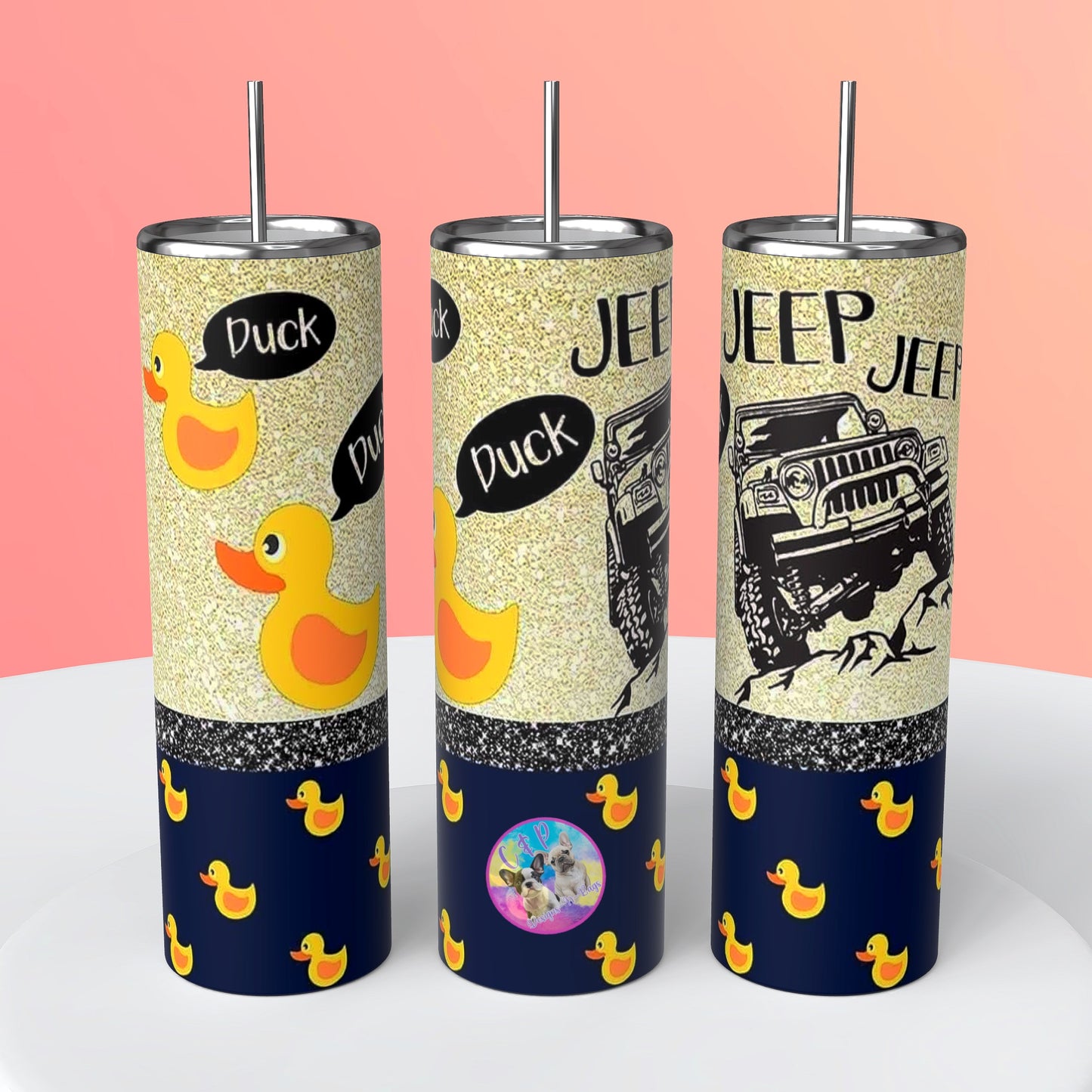 Duck Jeep tumbler