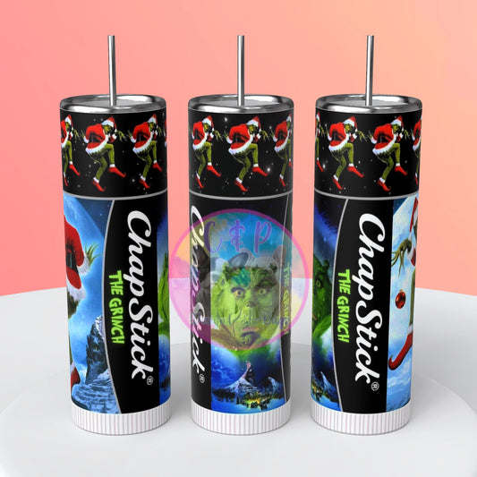 Green man chapstick tumbler