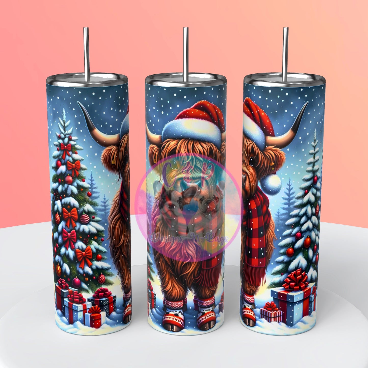 Christmas designs tumbler
