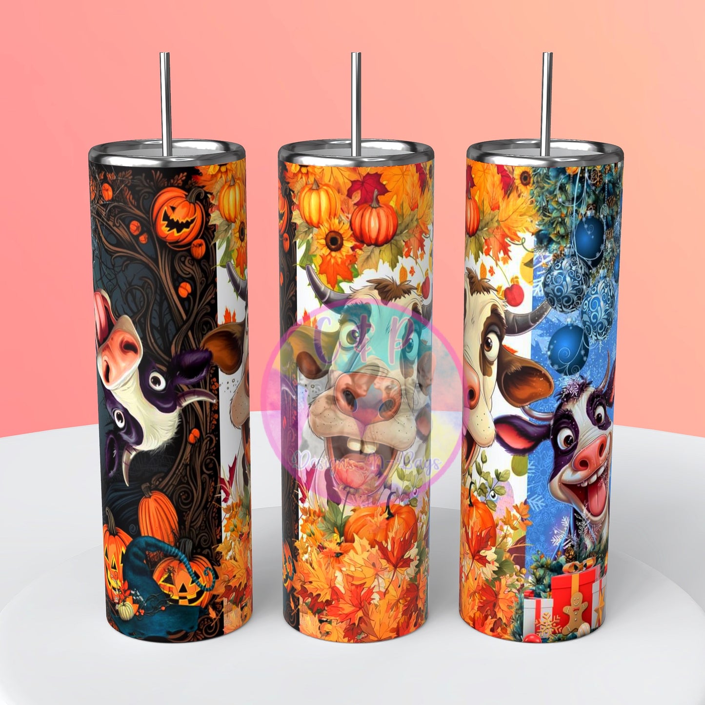 Christmas designs tumbler