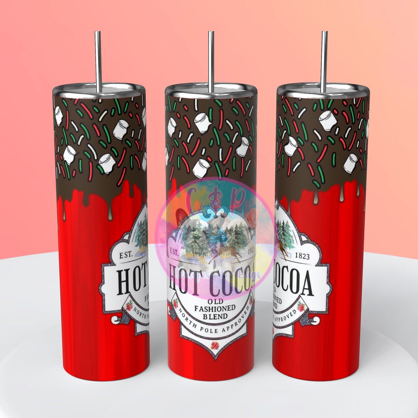 Christmas designs tumbler