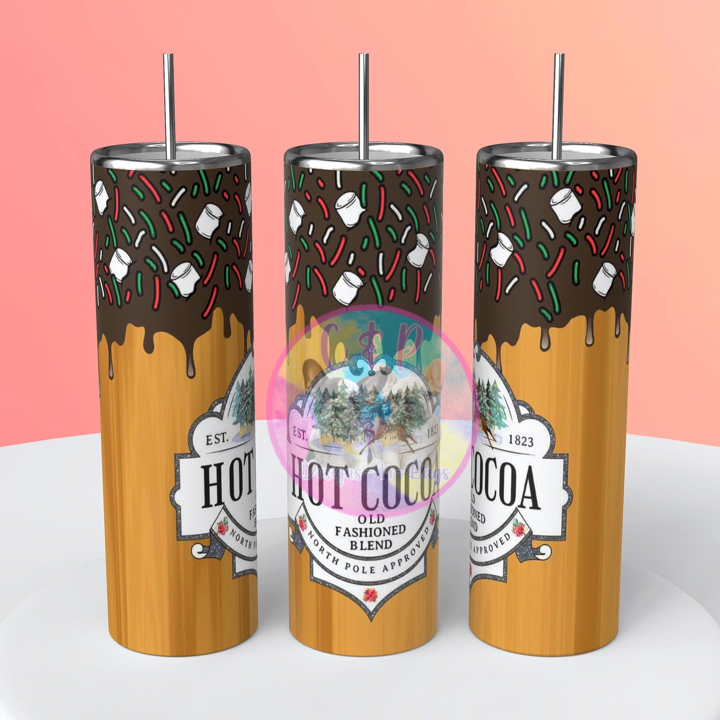 Christmas designs tumbler