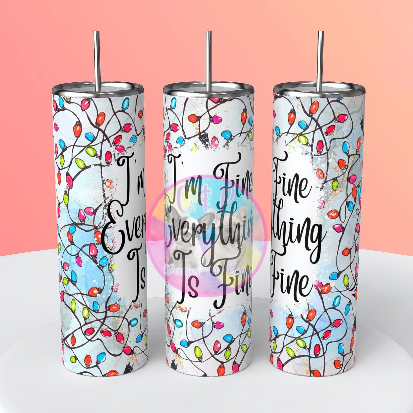Christmas designs tumbler