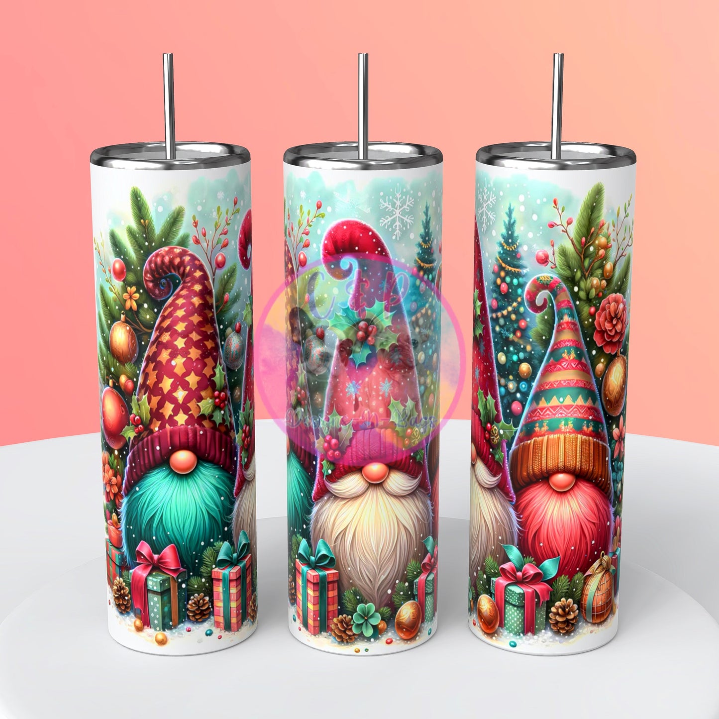 Christmas Gnome Tumblers