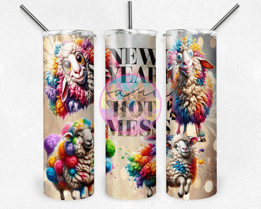 New year same hot mess Tumbler