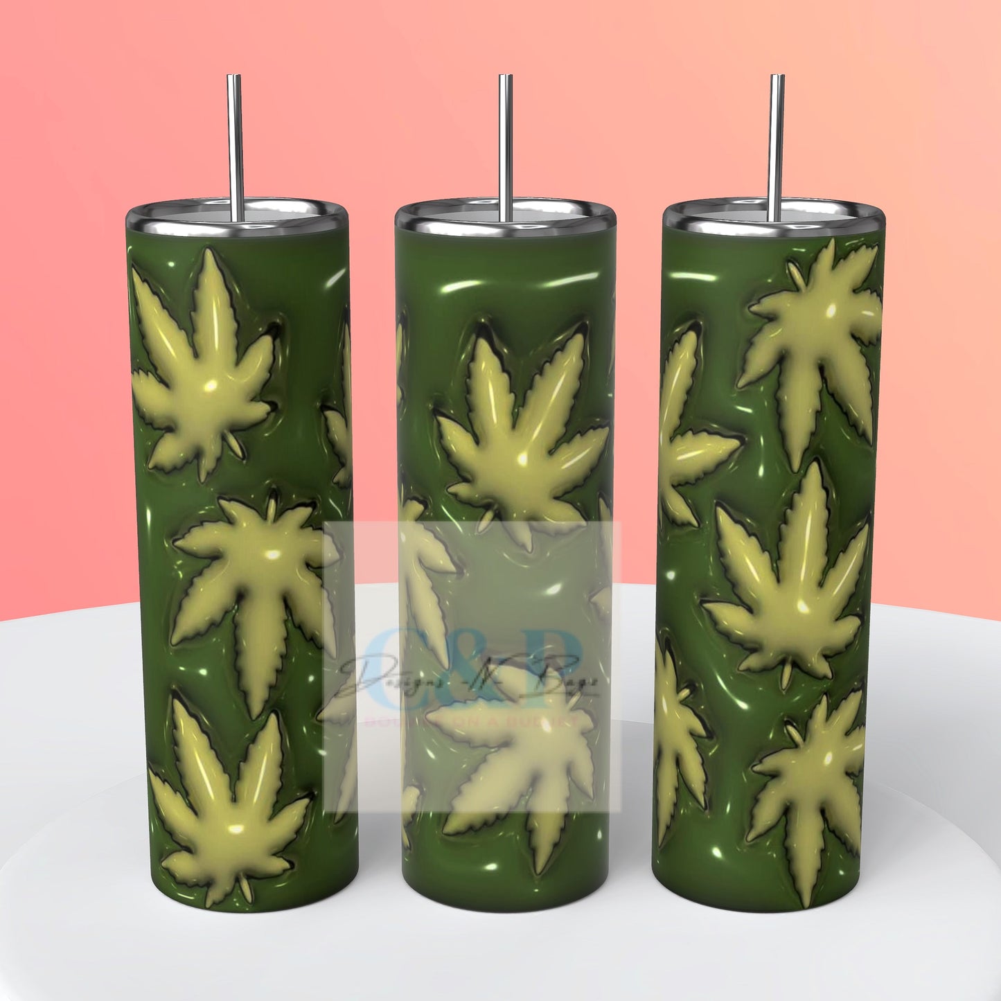 Puff flower tumbler