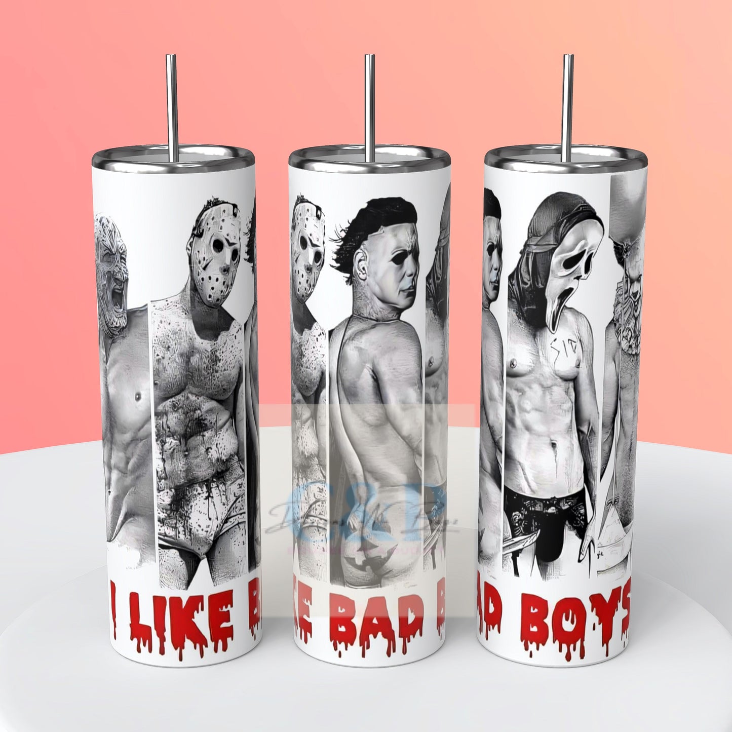 Halloween bad boys tumbler