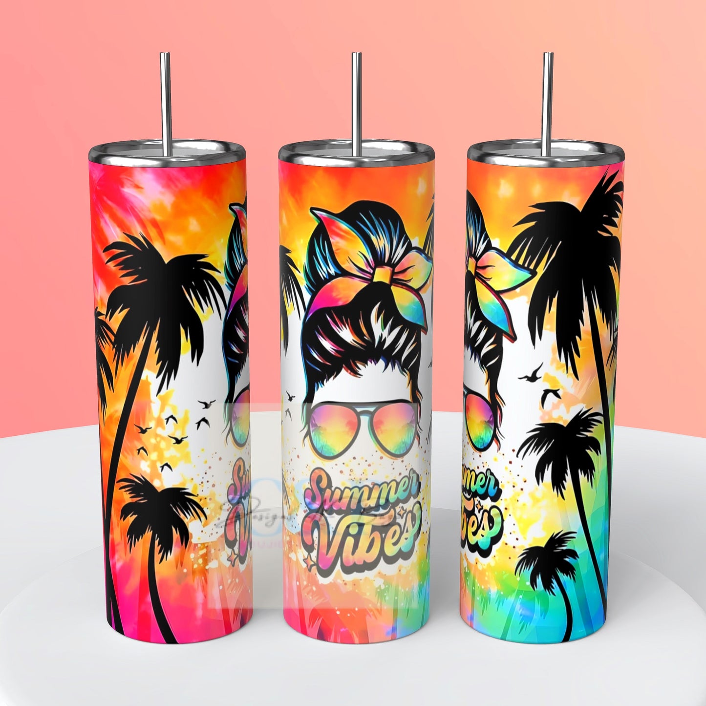 Summer vibes mama tumbler