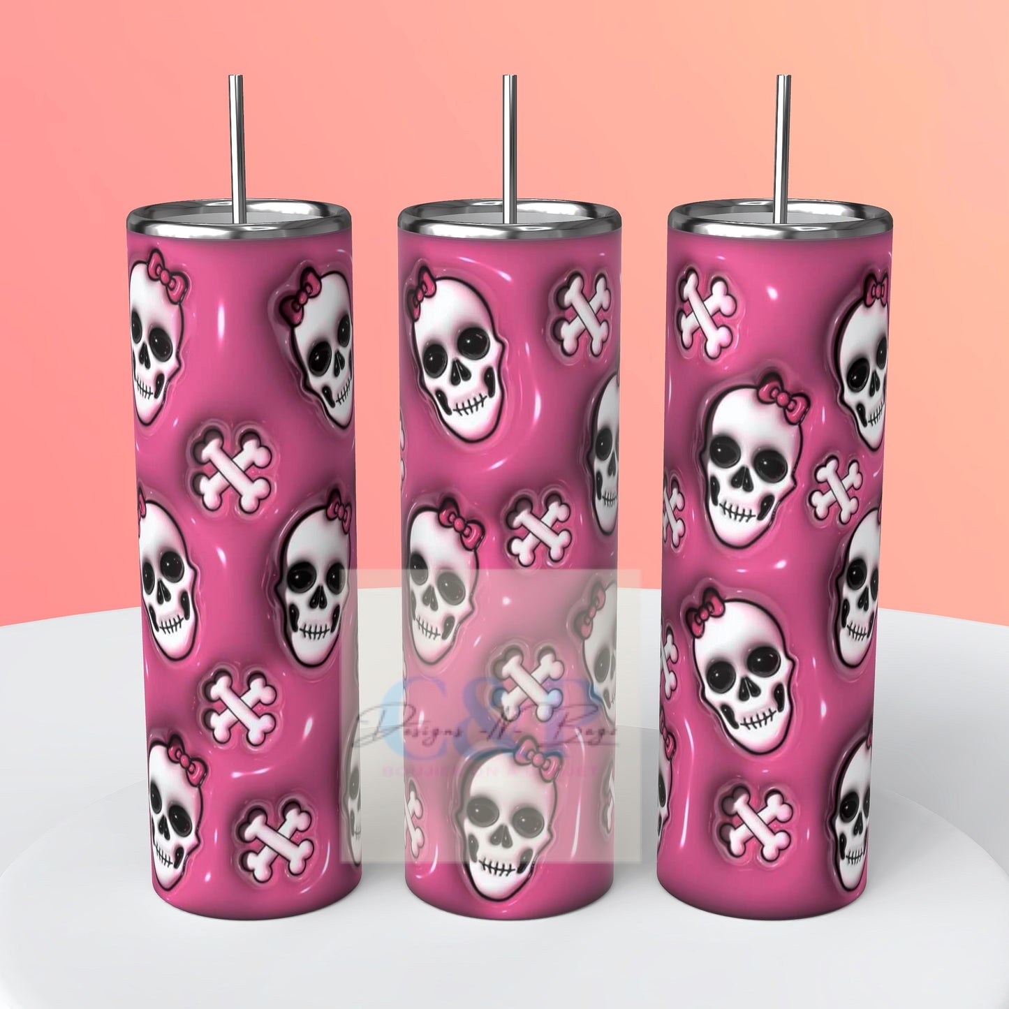 3D Halloween tumbler