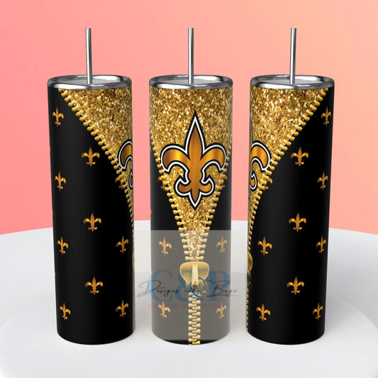 New Orleans saints tumbler