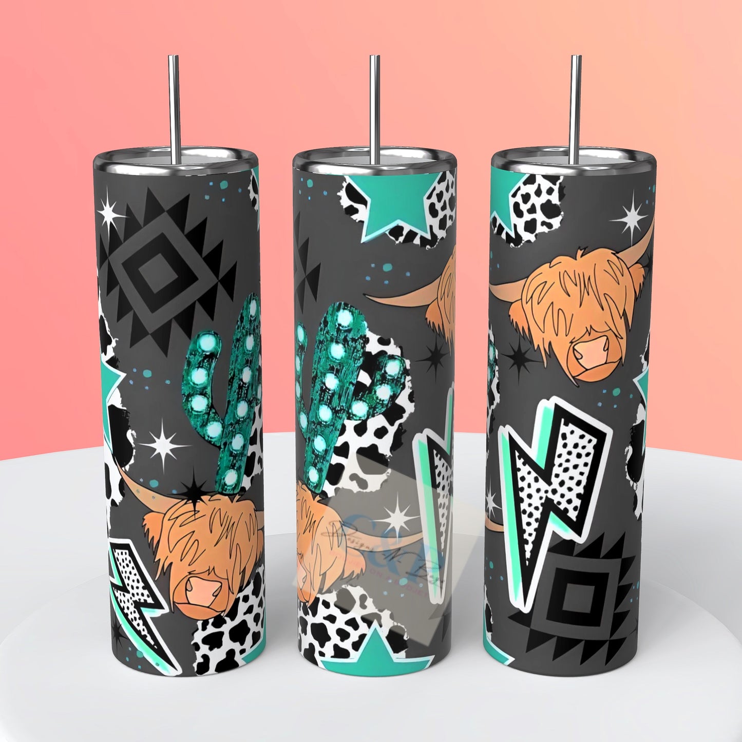 Highland Cow tumbler