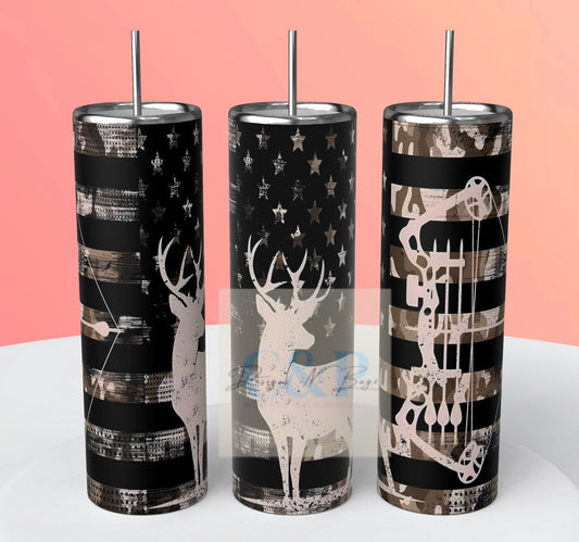 Hunting flag tumbler