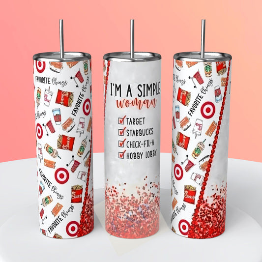 Simple woman tumbler