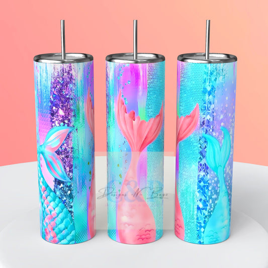 Mermaid tail tumbler