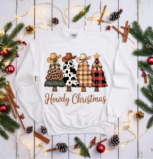 Howdy christmas t shirt or crew