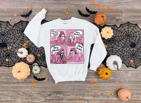 Demure Halloween t shirt or crew