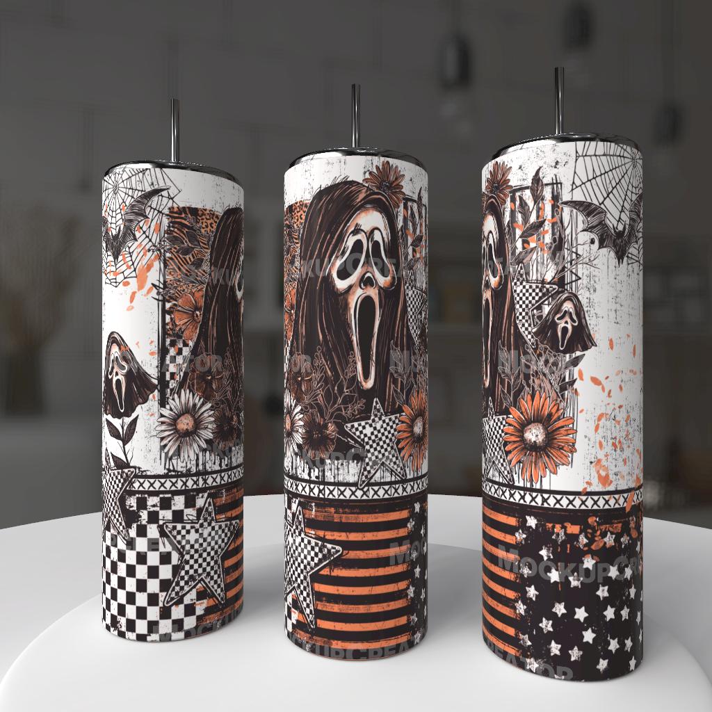 Retro ghostly tumbler