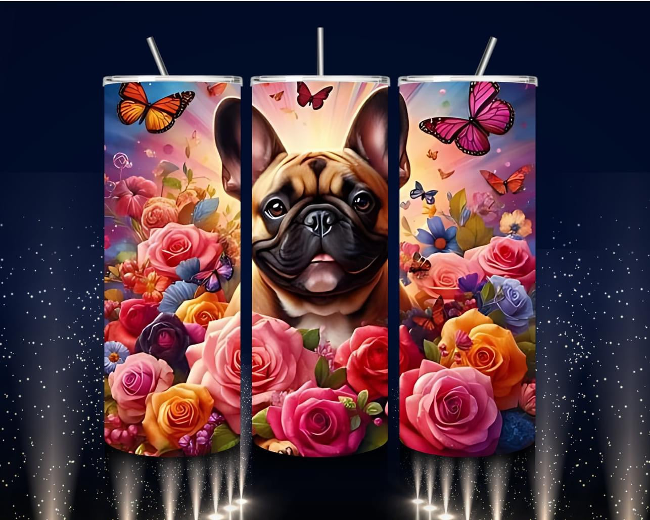 Frenchie tumbler