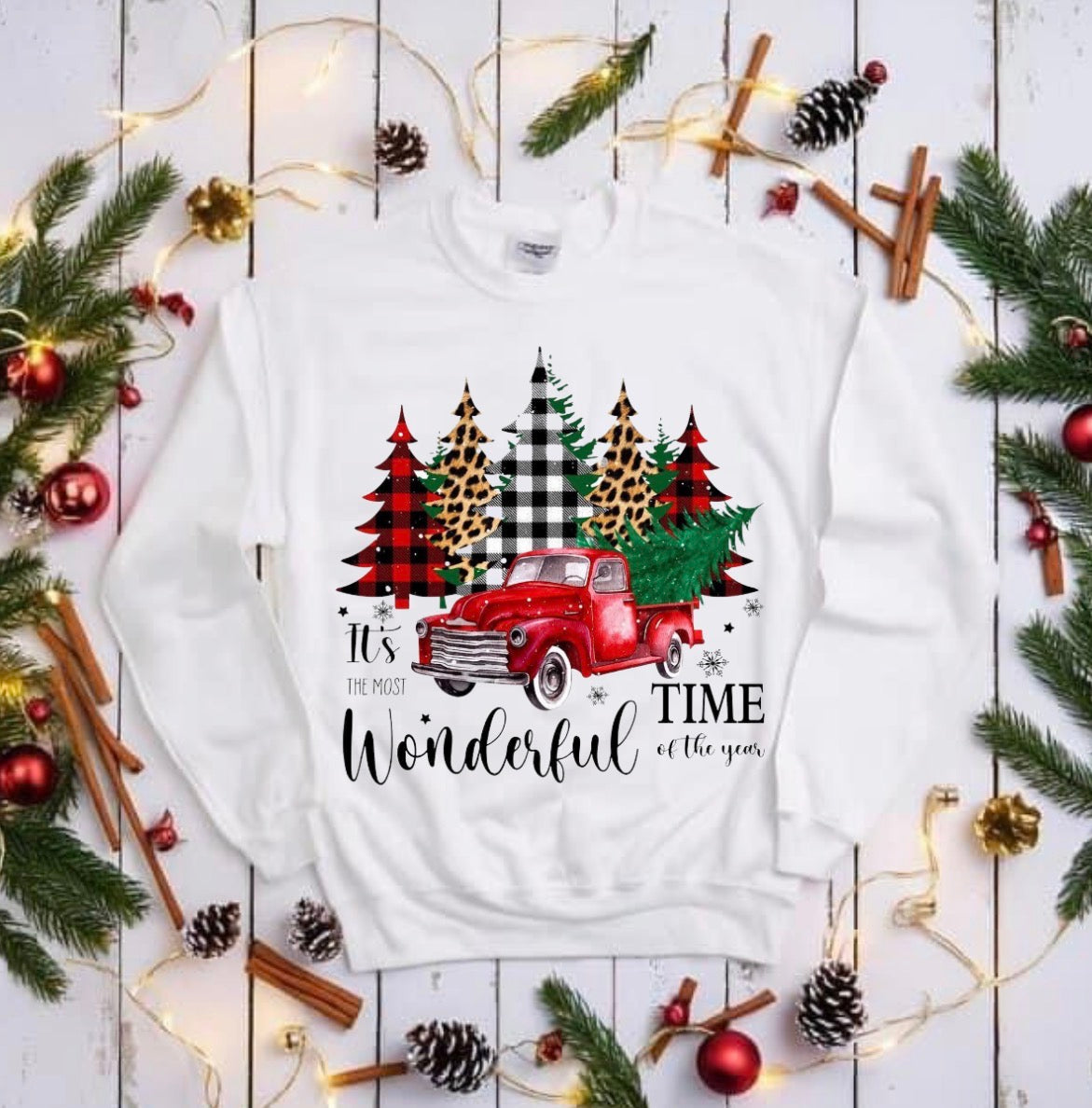 Wonderful time christmas t shirt or crew