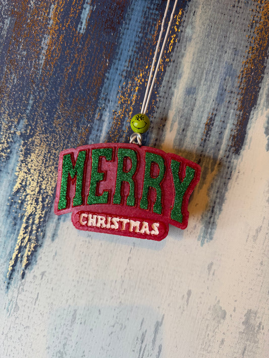 Merry Christmas car freshie