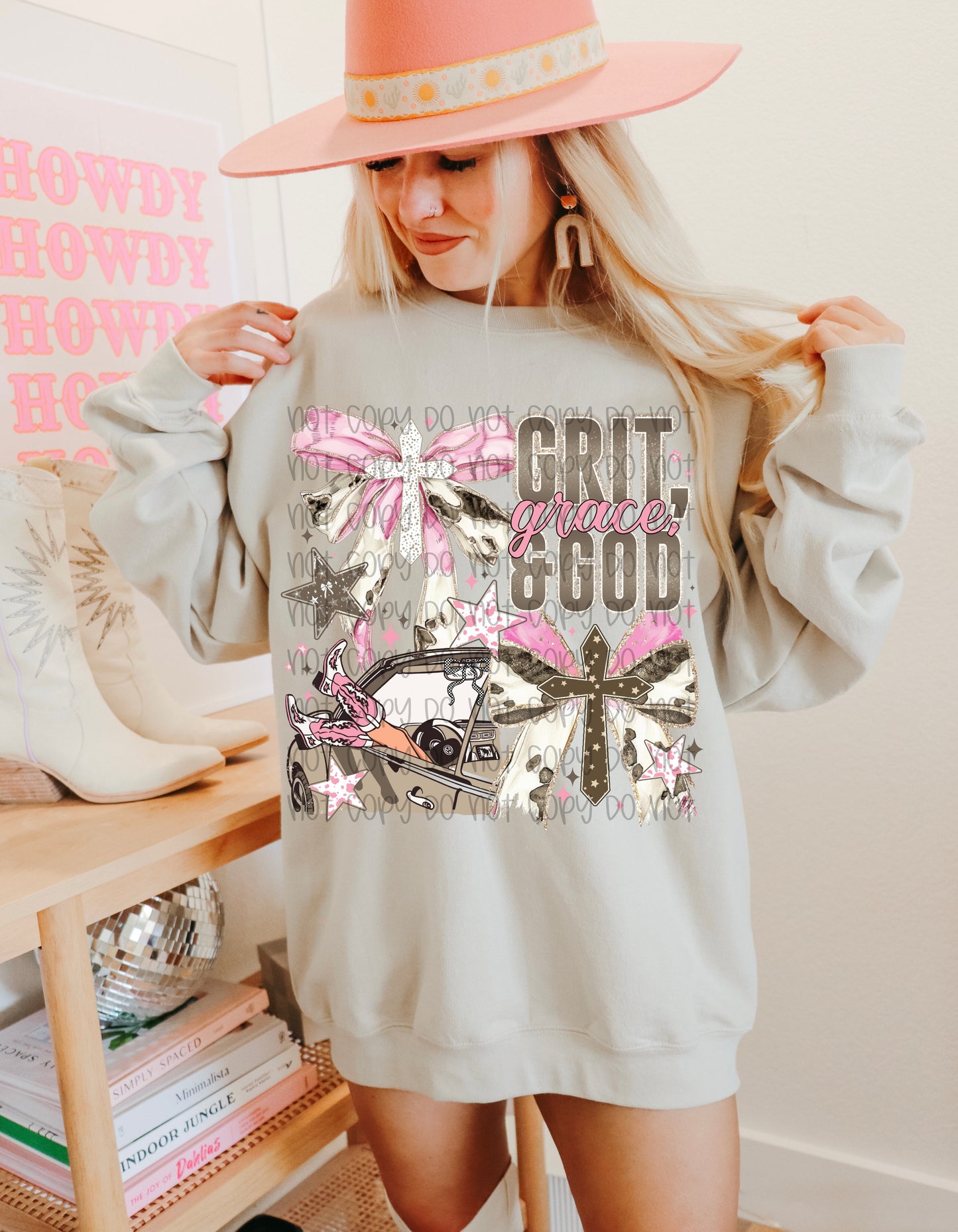 Grit, Grace, God t shirt or crew