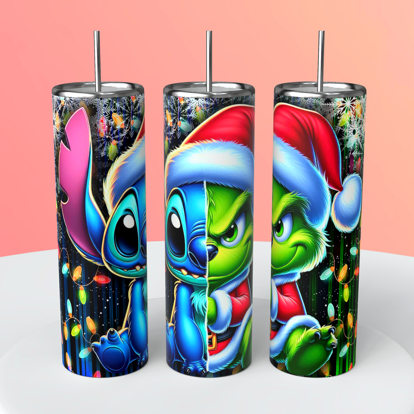 Blue & grinch tumbler