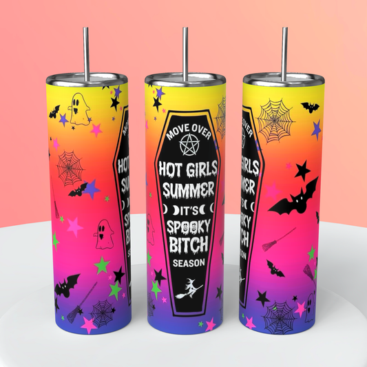 Hot girl,spooky season tumbler