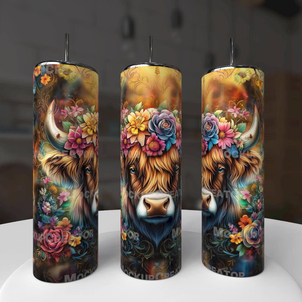 Country cow tumbler