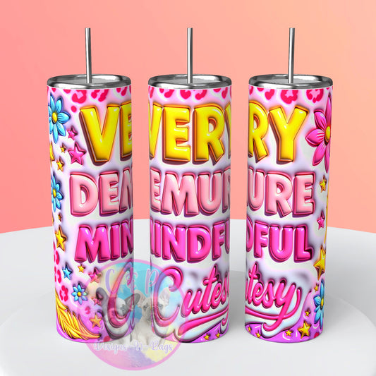 Demure tumbler
