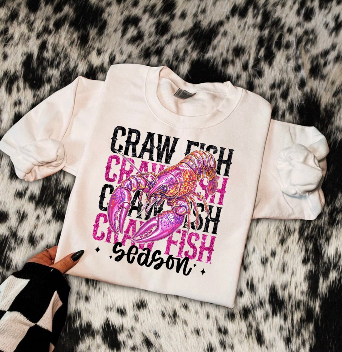 Crawfish season t shirt or crew