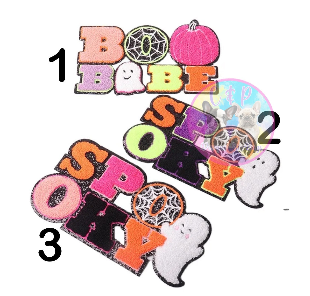 Halloween Chenille Patches