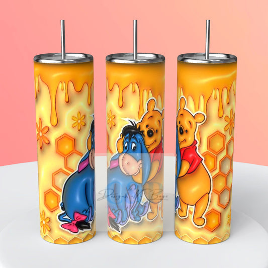 Pooh bear 3d tumbler