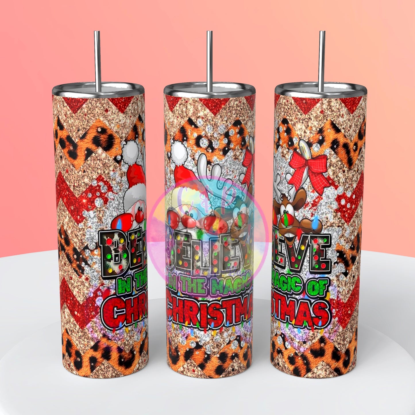 Christmas designs tumbler