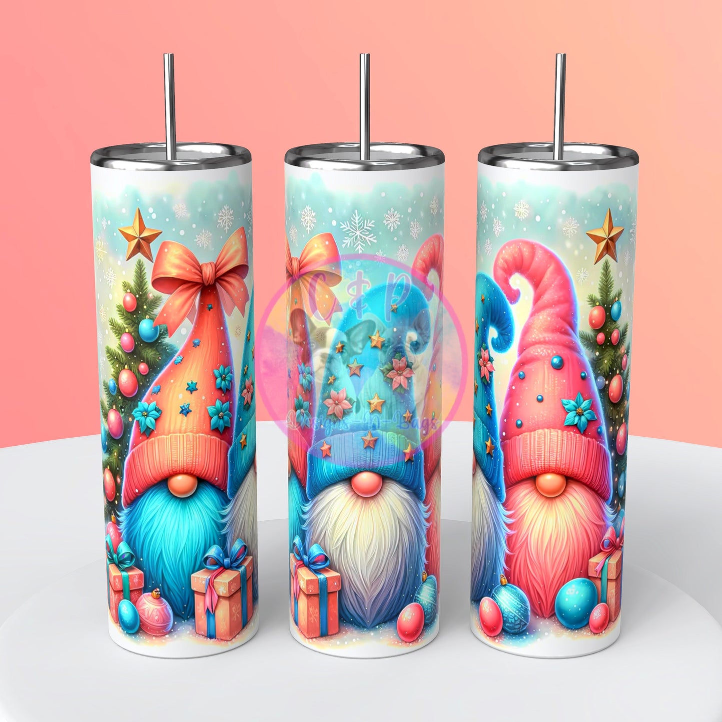 Christmas Gnome Tumblers